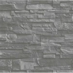 Stone wall decoration, gray color, length 10 m, width 0.53 m, model 475029  