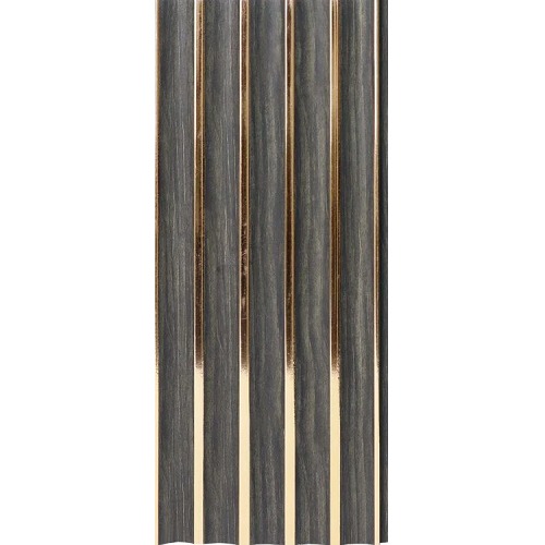 Wood Alternative to WPC Wallpaper 15 x 290 cm Gold with Gray | Luxury line