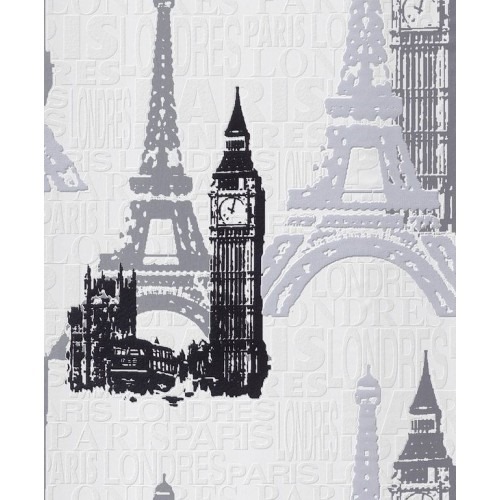 Youth and Children Wallpaper 10m x 0.53m Gray Color, Model 734805 | Balbaid Decor Company
