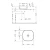 Square Shape Counter Top Wash Basin 42×42 cm, Brilliant White | Hatch Company - Image 3