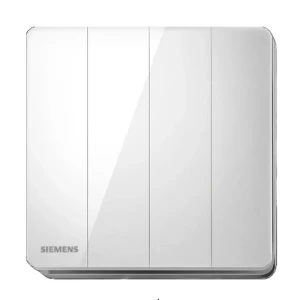 مفتاح انارة رباعي دركسيون 16 امبير، 86×86 مم، ابيض، 250 فولت | Siemens (دلتا أرينا)