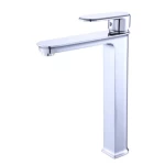 High Bathroom Washbasin Mixer, Chrome