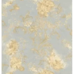 Italian Wallpaper, Gray and Beige Color, Length 10 m, Width 0.73 m, Model 24023