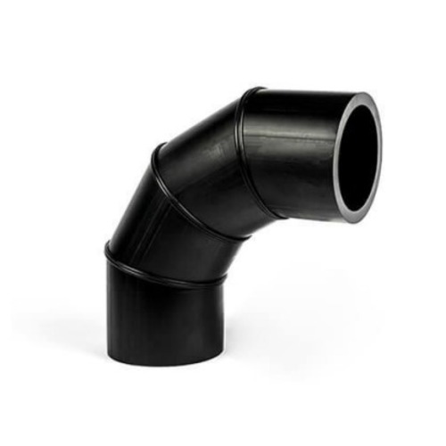 High-Density Polyethylene Segmented Bend Elbow 90° Size 630 mm Black | Union Pipe industry KSA