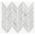 Gloss Mosaic Tiles Size 30.8×24.5 cm, White Color, Fluro Design | Abyat Company