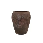 وعاء زرع سيراميك، ارتفاع 50 سم، قطر 40 سم، الوان متداخلة 