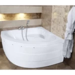 White Acrylic Bathroom Bathtub Size 150×150 cm
