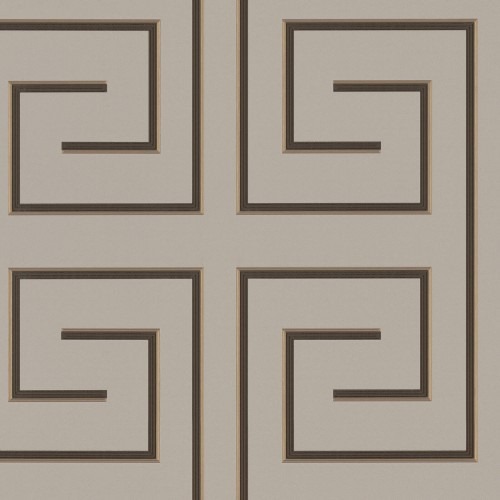 Geometric Wallpaper 10m x 0.70m Light Brown, Model Z76014 | Balbaid Decor Company