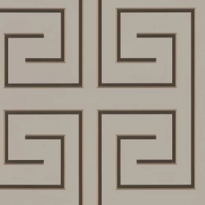 Geometric Wallpaper 10m x 0.70m Light Brown, Model Z76014 | Balbaid Decor Company