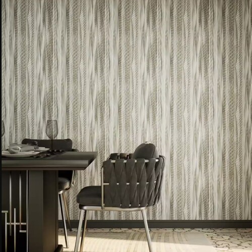 Patterned Wall Covering 10 m Length, 50 cm Width, Gray Color | GA5-9552