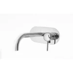 Tall Wall Washbasin Faucet With Frame, Size 30×20.8×10 cm, Shinny Chrome Color