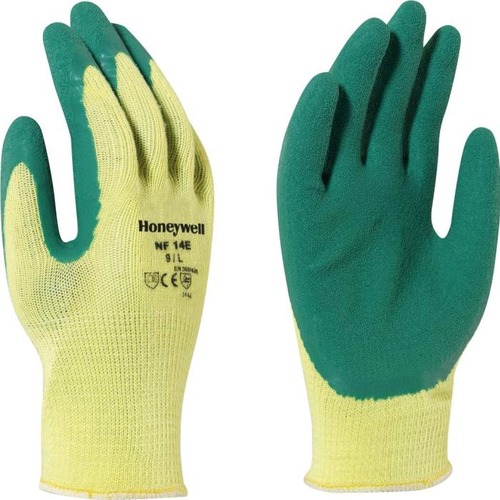 قفاز دورو مقاس 10 XL، لون أخضر وأصفر، ماركة Honeywell | شركة المحترفون العرب
