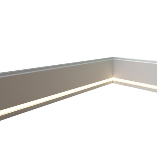 نعلات مضيئة فوم PU مقاس 2.44×15×1.5 سم لون أبيض | شركة زخارف