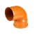 UPVC Elbow 90° Al-Jawdah Size 6 Inch   Orange Color 