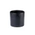 Ceramic plant pot, size 15x16 cm, black color, cylindrical shape