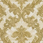 Wall decoration classic design, size 10 m x 0.73 m, golden color, model 7067