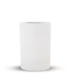 Fiberglass Plant Pot, White color, Size 40 x40 cm.