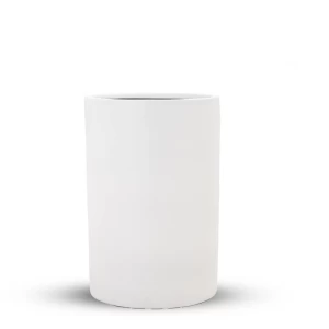 Fiberglass Plant Pot 40x40 cm, White Color | Verde