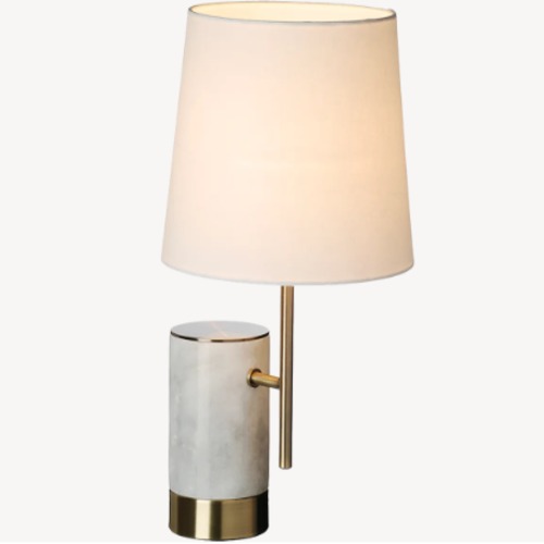 Stylish Modern Table Lamp 28×28×54 cm, White Color | Abyat Company