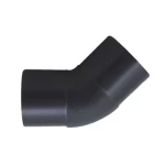 كوع HDPE زاوية 45°، لون أسود، طول 610 مم، مقاس 400 مم | مصنع UPI