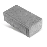 Rectangular Interlock Paver Tile, Al Armak Brand, with Thickness 6 cm Color Grey