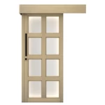 باب سحاب بريميوم خشب صلب، بيج، مقاس 110× 265سم، سماكة 6 سم، موديل GPR052