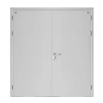 Fire door SFFECO Cold rolled steel   without Window  Model SF/DD  Double Door leaf size 1900×1950    mm  Color Gray
