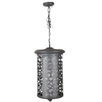 فانوس علاقي جداري خارجي، لون أسود، أبعاد 55×30 سم