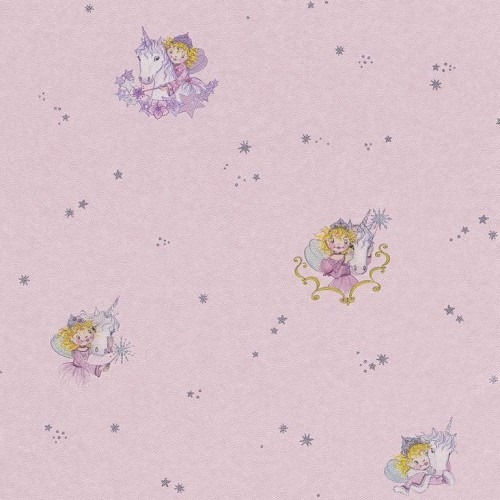 Youth and Children Wallpaper 10m x 0.53m Pink, Model 298604 | Balbaid Decor Company