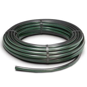 HDPE Plastic Coil Pipe PN 4 Bar PE 63, 110 mm Diameter, SDR 26 Black/Green | Al mona for innovative pipe solutions