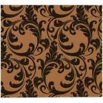 Italian Wall Covering Black with Brown Color, Size 10m×0.70m, Model 12056 