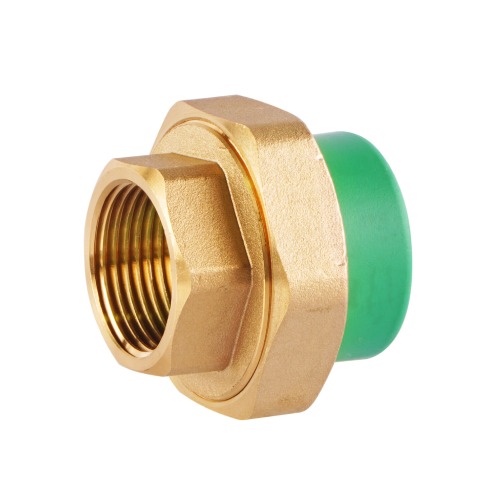 Plastic PPR Female Union Size 32 mm × 1 inch Pressure 25 Bar Green | ALMUIF PIPES