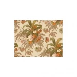 Wall decoration leaf-patterned design, size 10 m x 0.53 m, beige color, model TR21005