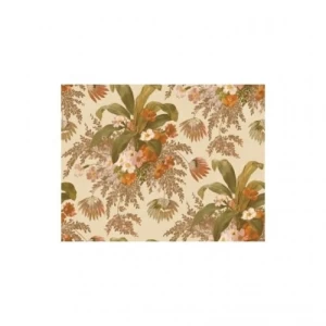 Wall Decoration Leaf-Patterned Design 10m x 0.53m Beige | Balbaid Decor Company