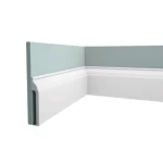 نعلات فوم PU، ارتفاع 15 سم، سمك 2.6 سم، طول 2.44 متر، لون أبيض | مصنع زخارف