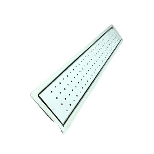 صفاية مياة أرضية مستطيلة 60×10 سم لون كروم | N167.504-1