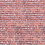 بديل طوب تصميم داخلي، أبعاد 50 × 120 سم، لون أحمر
