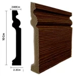 نعلات فايبر PS ملون، لون بني غامق، حجم 240×10 سم، رقم المنتج 80109