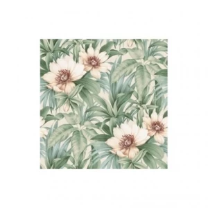 Floral Wall Covering 10m x 0.53m Green Color, Model ht70204 | Balbaid Decor Company