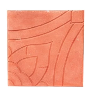 Decorative Cement Tiles 40X40 cm, Thickness 4 cm, Light Red | Al Sarif Building Materials