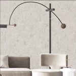 ورق حائط نقشات طول 15.6 م، عرض 100 سم، لون بيج 