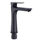 Automatic Middle Washbasin Mixer Brass, Black Color