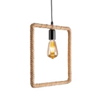 Contemporary Ceiling Light, size 35x35x10 cm, beige with black color