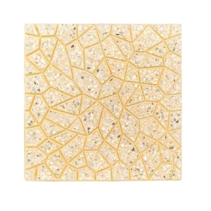 بلاط تيرازو اسمنتي أرضيات، مقاس 40×40 سم، ارتفاع 4 سم، لون أصفر | الصريف لمواد البناء
