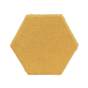 بلاط أرضيات انترلوك سداسي 20×20 سم، سمك 6 سم، لون أصفر | الصريف لمواد البناء