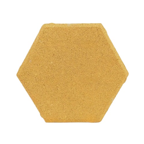 Hexagonal Interlock Flooring Tile 20x20 cm, Thickness 6 cm, Yellow | Al Sarif Building Materials