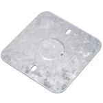 غطاء كهرباء مربع صلب مجلفن مقاس 3 انش، مقاس الفتحة 1/2 انش | الروف