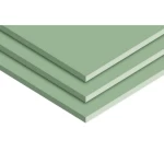 Moisture Resistant Gypsum Board, Size 2.40×1.20 mm, Thickness 16 mm, Light Green Color