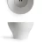 Ceramic  Over Counter Wash Basin Round Shape, 38 cm White Color