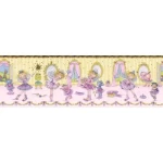  Youth and children Wallpaper, yellow and pink Color, Length 10m, Width 0.53m, Model 144918 